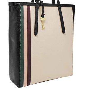 NEW Fossil Women's Camilla Leather Tote MultiColor
